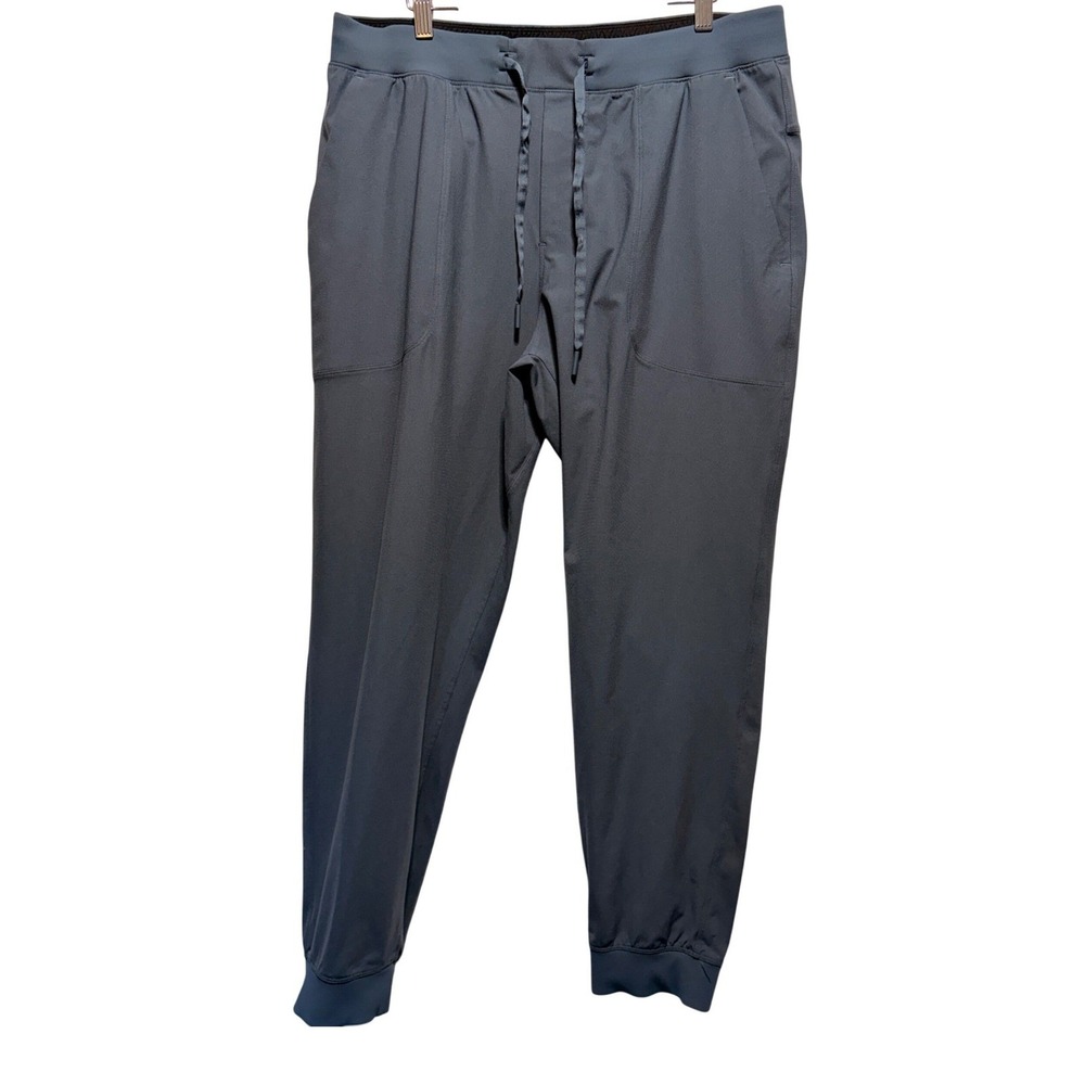 Lululemon Mens ABC Warpstreme Joggers XL Iron Blue Performance Activewear Casual